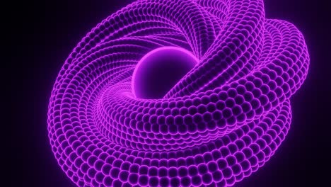 esfera 3d abstracta de color púrpura brillante