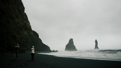 black sand beach in iceland