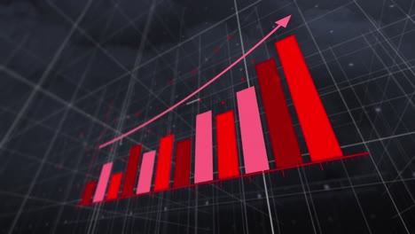 Animation-Der-Statistischen-Datenverarbeitung-über-Ein-Gitternetz-Vor-Dunklen-Wolken