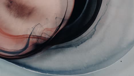 mezcla de tinta y resina que forma un efecto de nebulosa cósmica - copia del fondo espacial