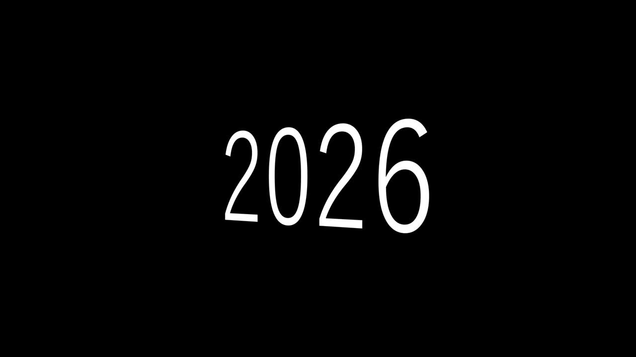 2026 animación de texto gráficos de movimiento