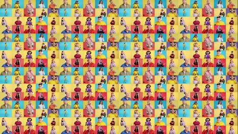 mosaic of diverse people