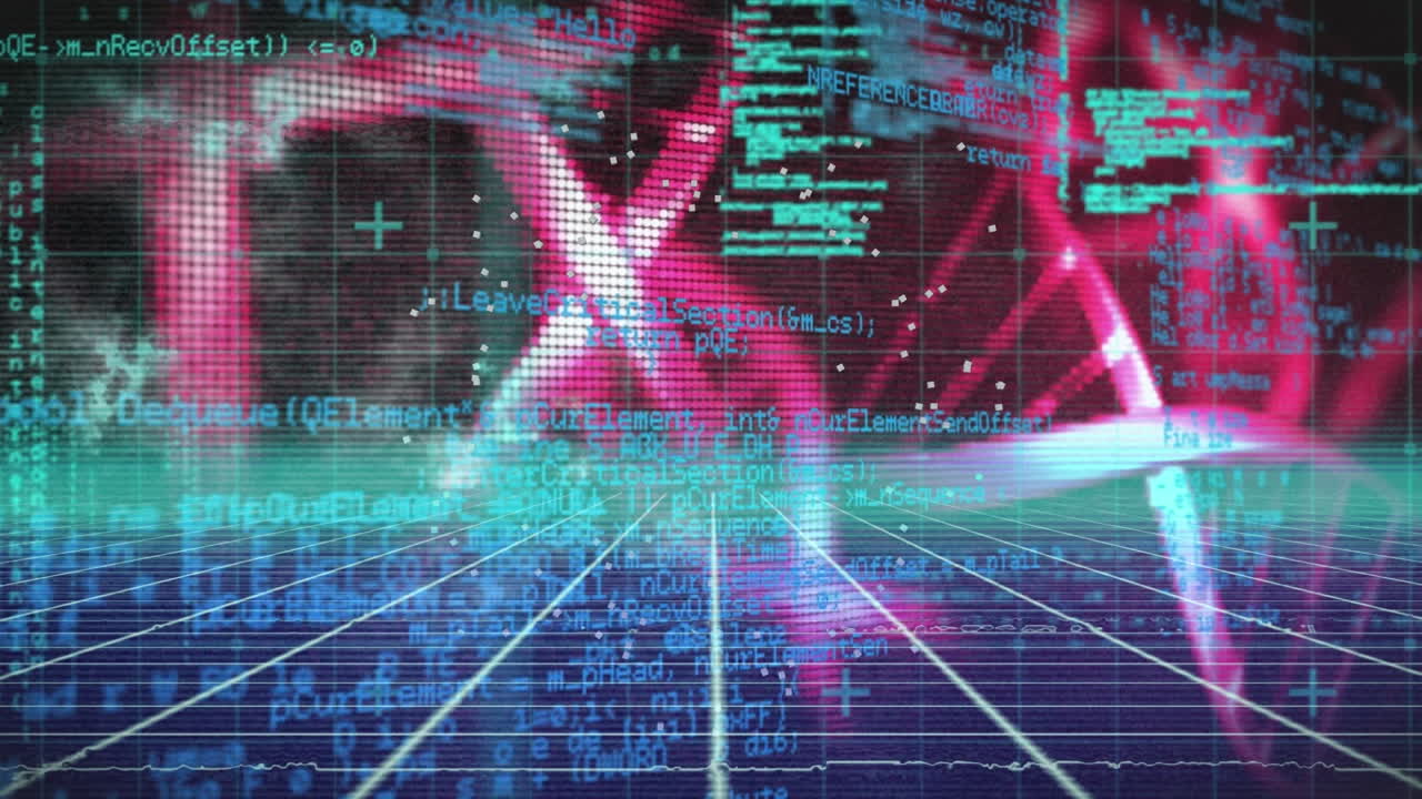 녹색 배경에 대한 폴라리스 별의 디지털 생성 비디오 4k