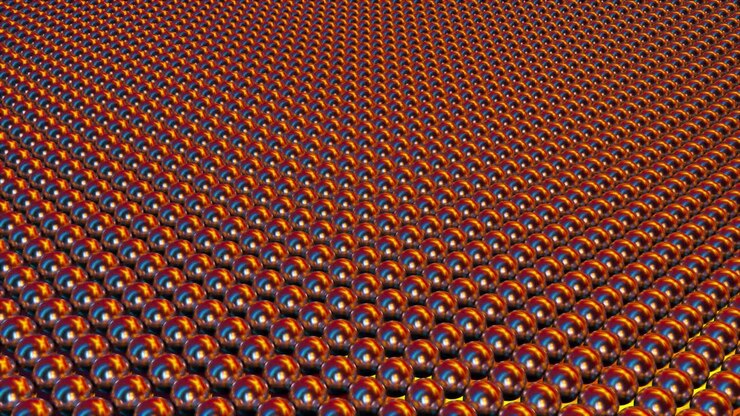 Waves from geometric spheres abstract background