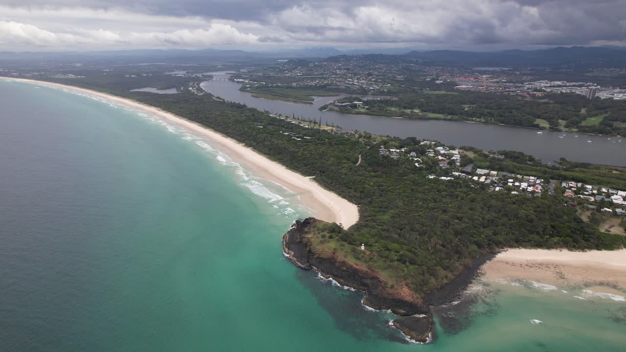 Aerial View of Byron Bay Coastline