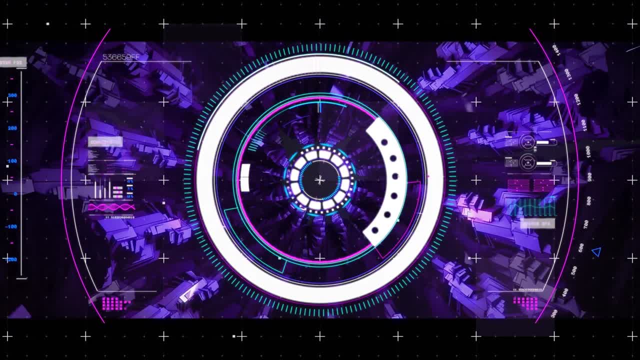 원형 스캐너의 애니메이션과 인터페이스의 데이터 처리