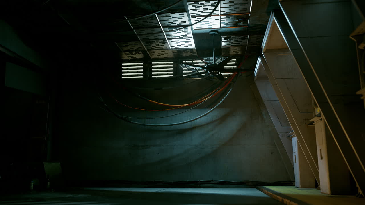 Dark and Grungy Futuristic Corridor