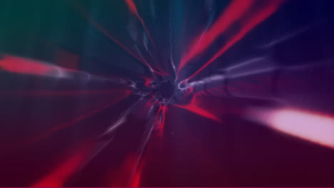animación de luces azules y rojas que se mueven en el espacio naval