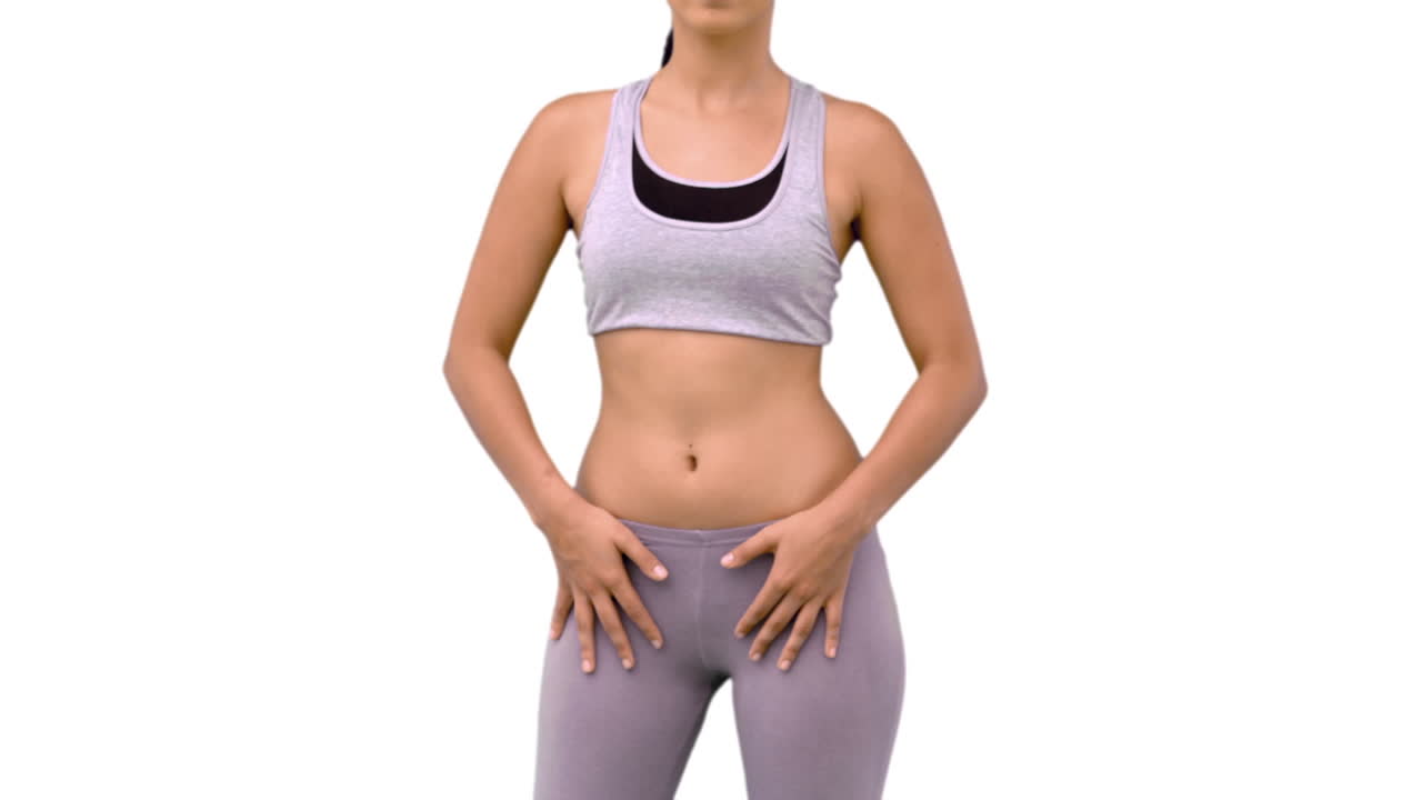 Fit woman striking a pose