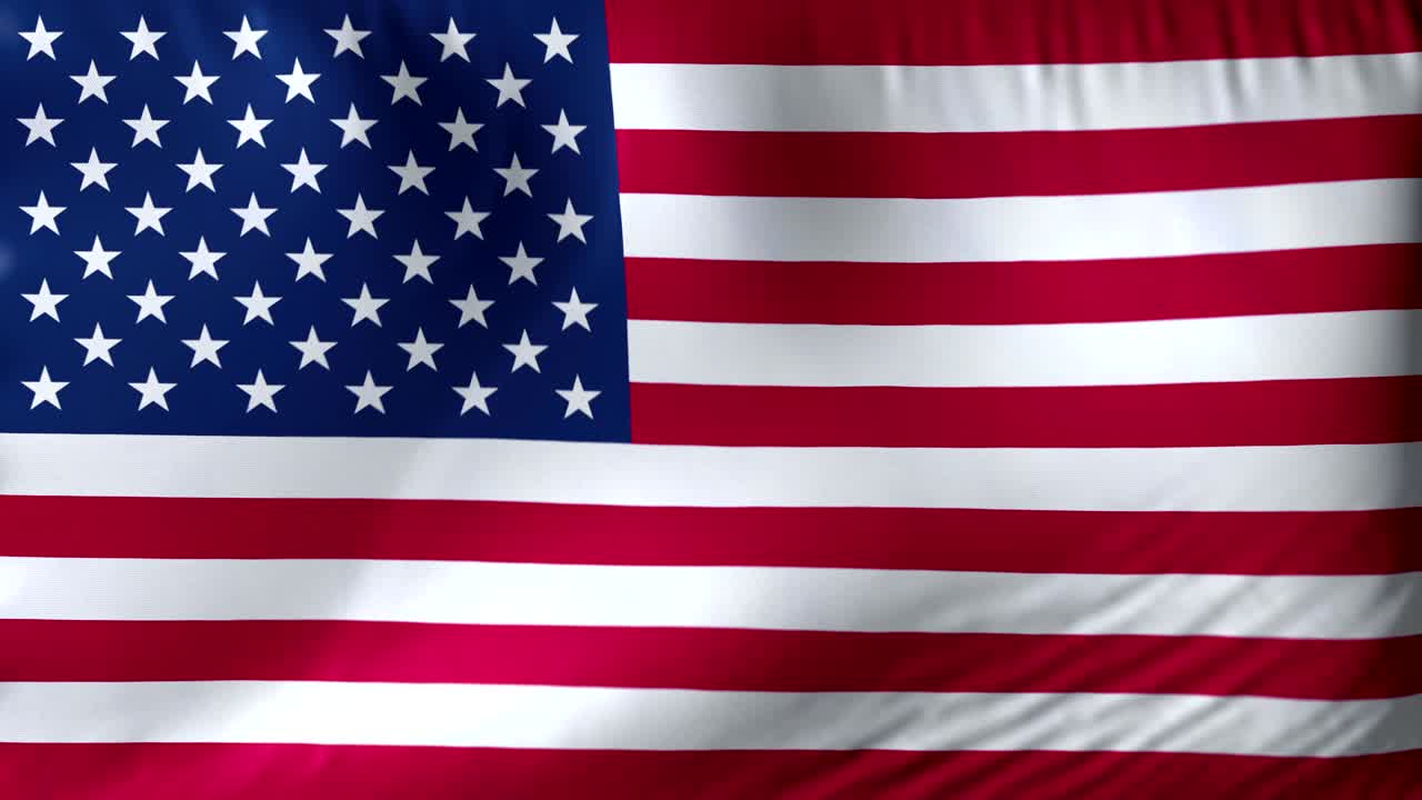 la bandera nacional de los estados unidos. un bucle sin costuras de 4k con una bandera estadounidense realista en el fondo.