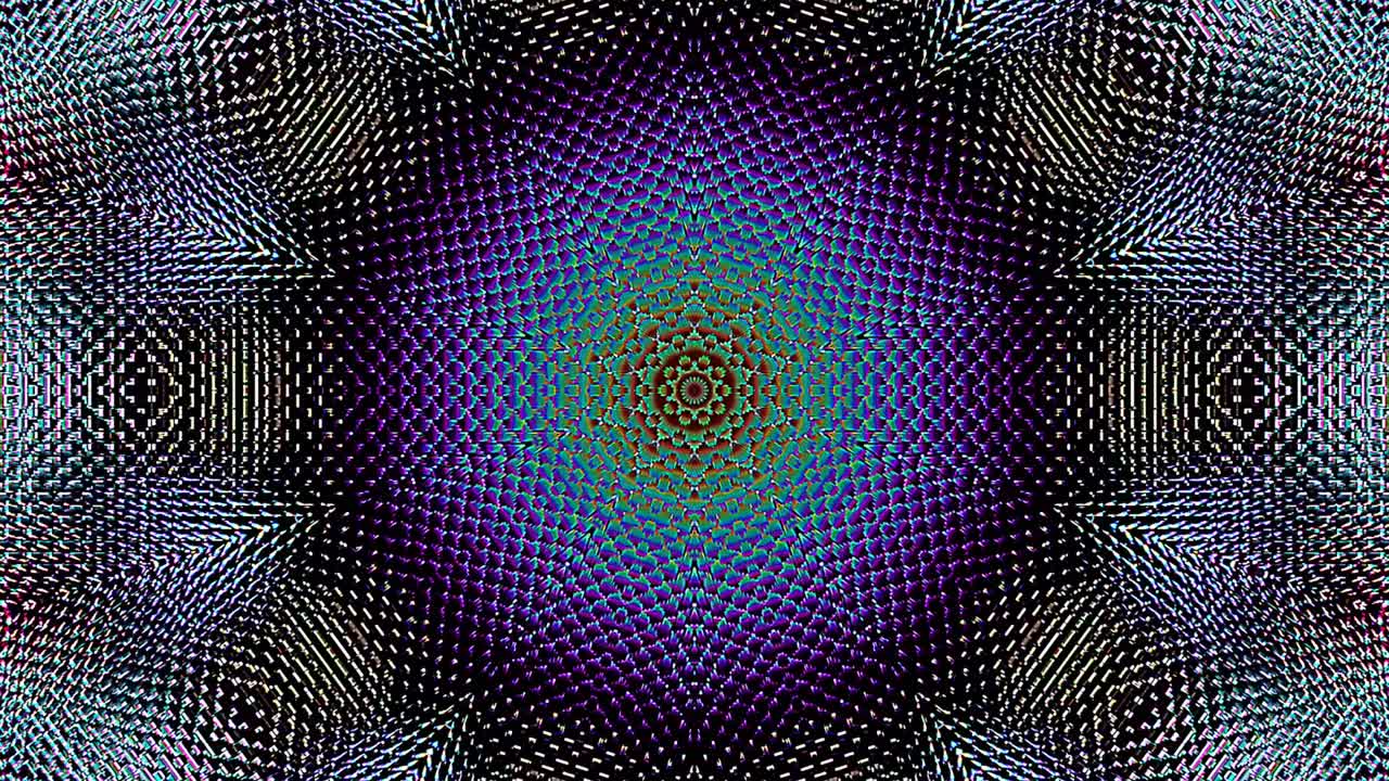 onde con strisce punti colorati di luce che brillano sullo sfondo