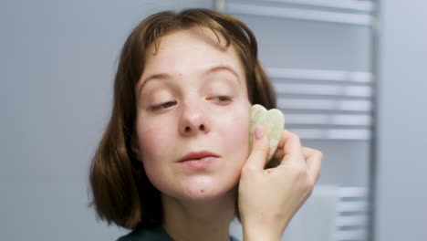 woman in the bathroom