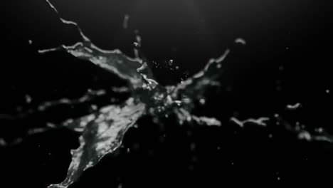 Gemini-zodiac-sign-animated-presentation-revealed-through-a-a-liquid-silver-explosion