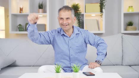 successful man is happy.