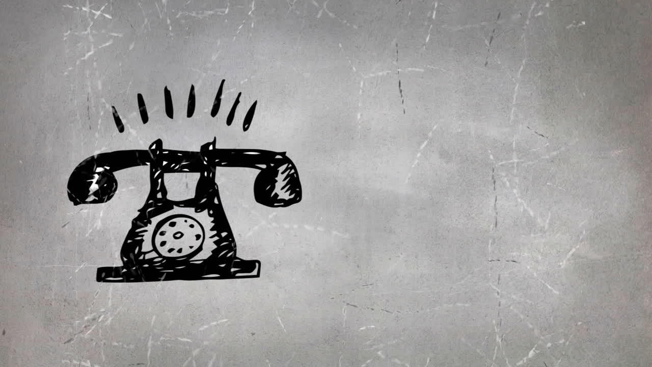 회전 다이얼 전화 도면