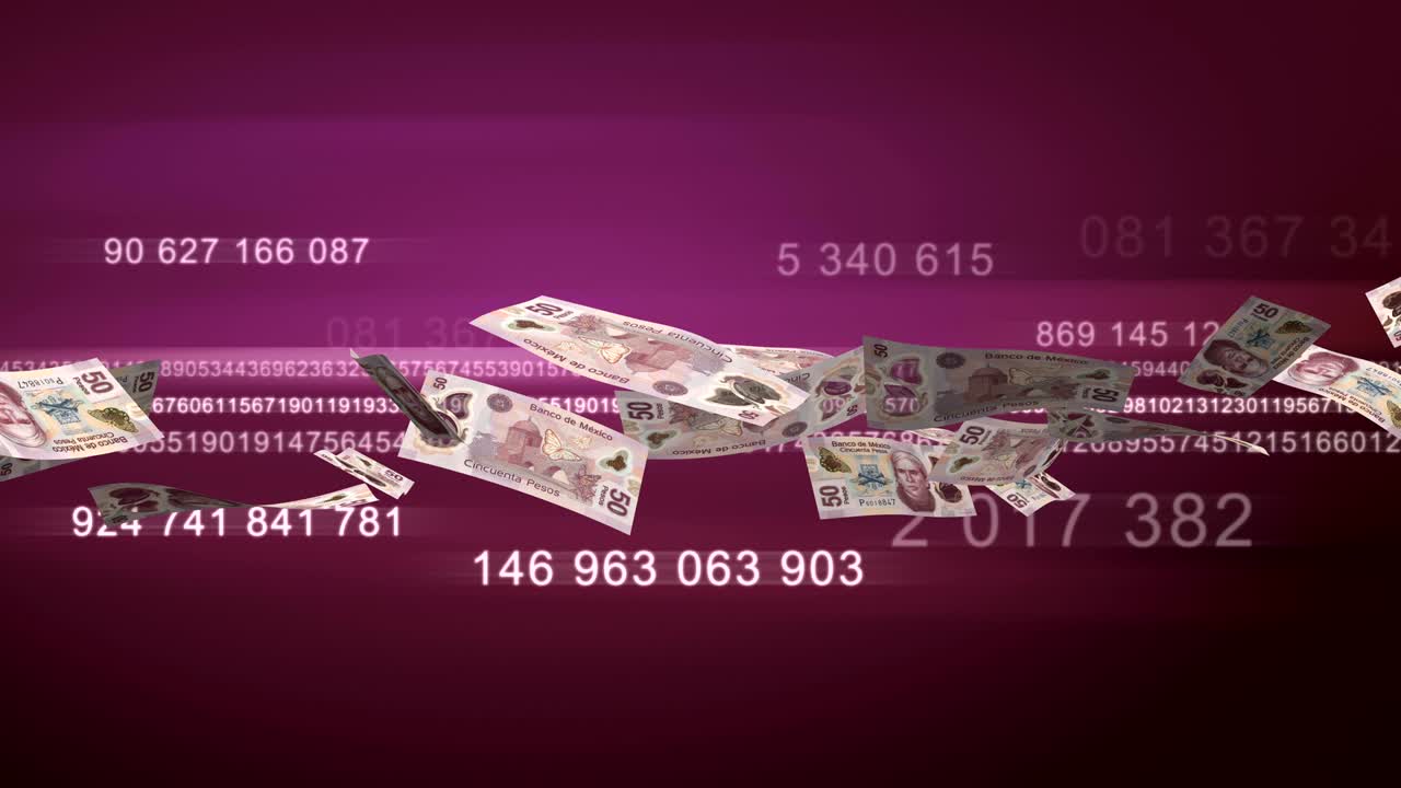 날아다니는 멕시코 페소