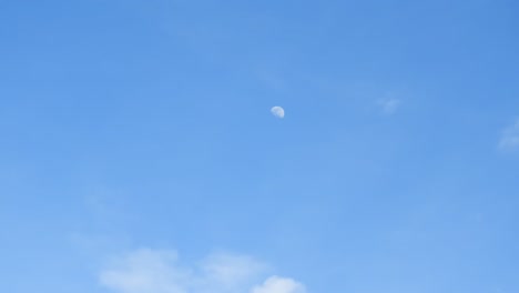 moon passing by, beautiful time lapse capturing clouds and moon moving