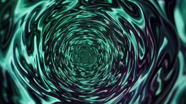 Green swirling abstract vortex pattern creating a dynamic and hypnotic visual effect