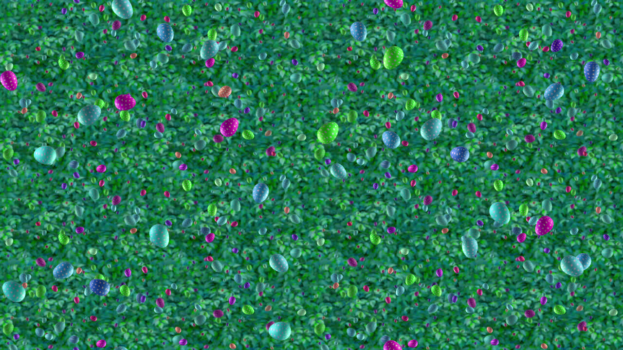 부활절 달 배경 루프 타일 떨어지는