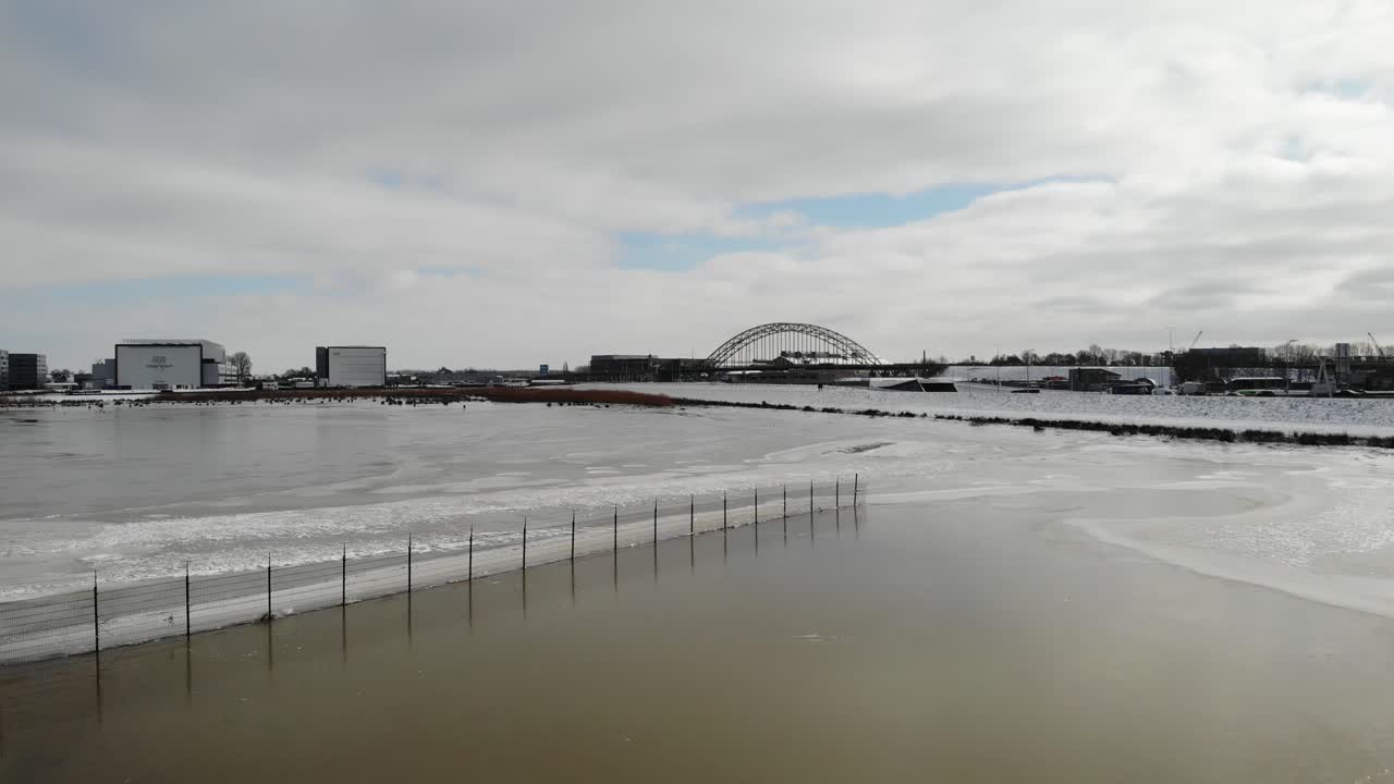 Beautiful Scenery In Crezeepolder Netherlands Europe - aerial shot