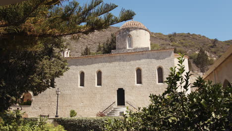 ancient greek monastery exterior