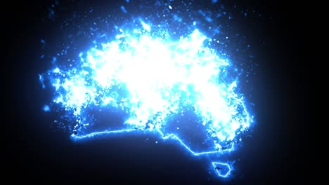 australia país en llamas animación de quema