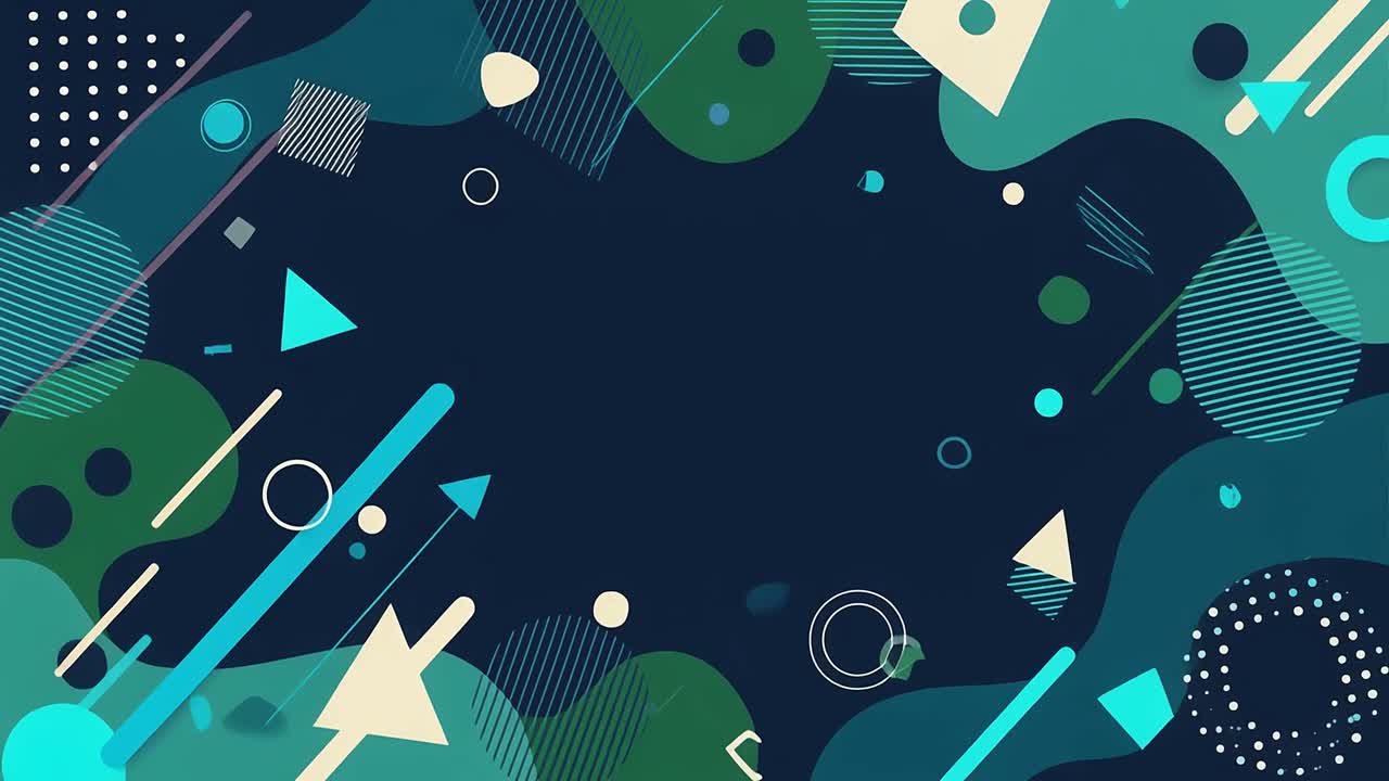 Abstract Geometric Shapes Animation with Dynamic Modern Background