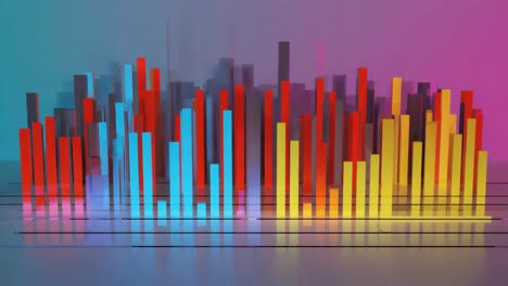 colorful 3d bar graph data visualization
