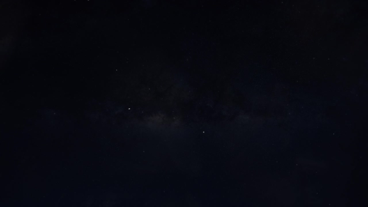 밤하늘 머리 위로 지나가는 위성