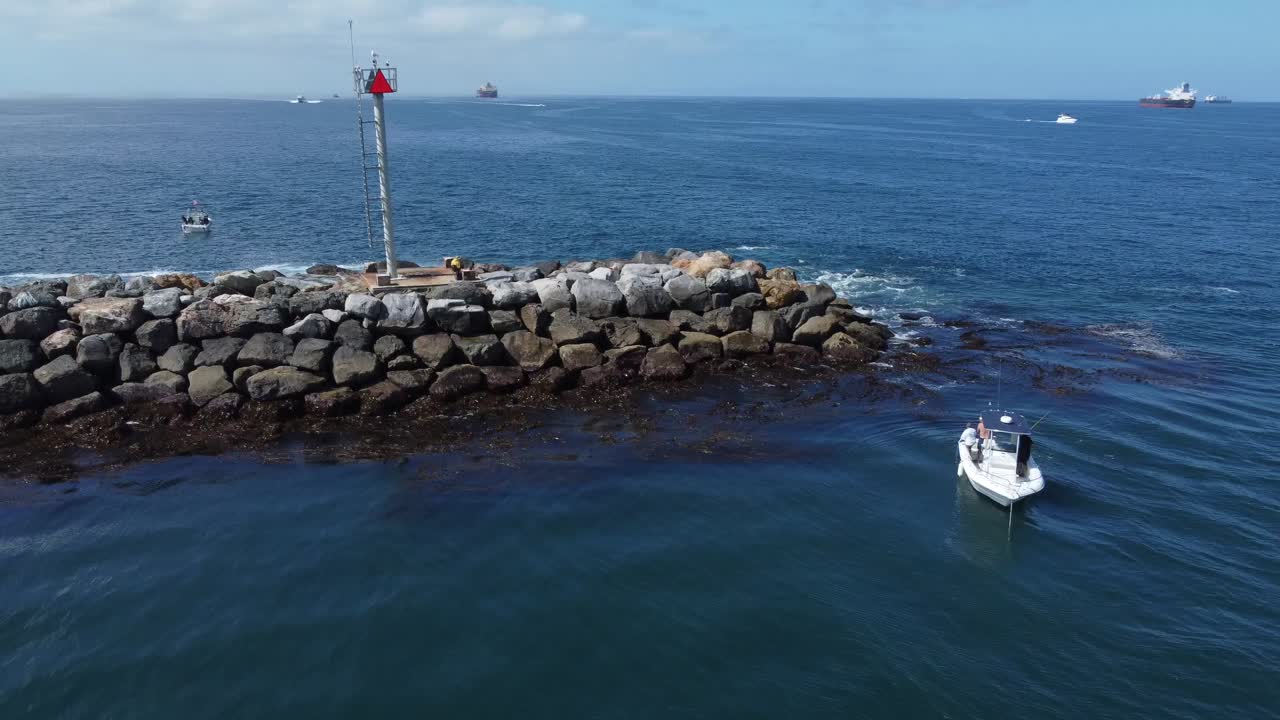lbc 마리나에서 카탈리나 섬, 롱 비치 마리나, 태평양-4까지 롱 비치 스피드보트 스키 경주