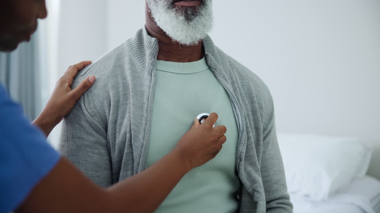 Doctor examining a patient's heart