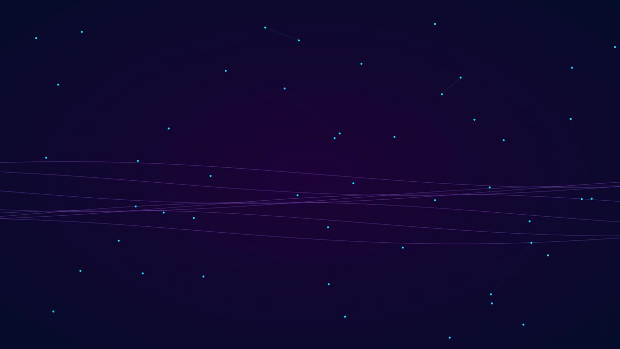 Abstract Digital Network Background with Floating Particles and Connecting Lines