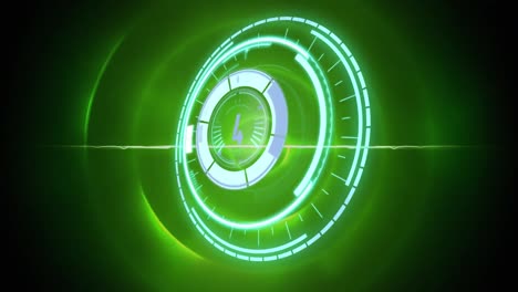 Animation-of-scope-scanning-and-countdown-over-green-circles