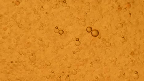 burbujas de aceite flotantes en ascenso