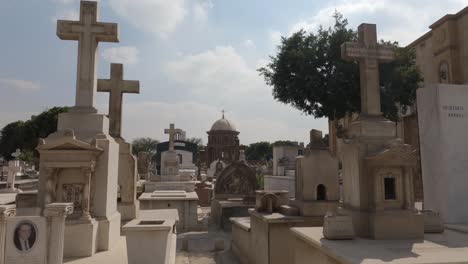 coptic cairo cemetery in summer