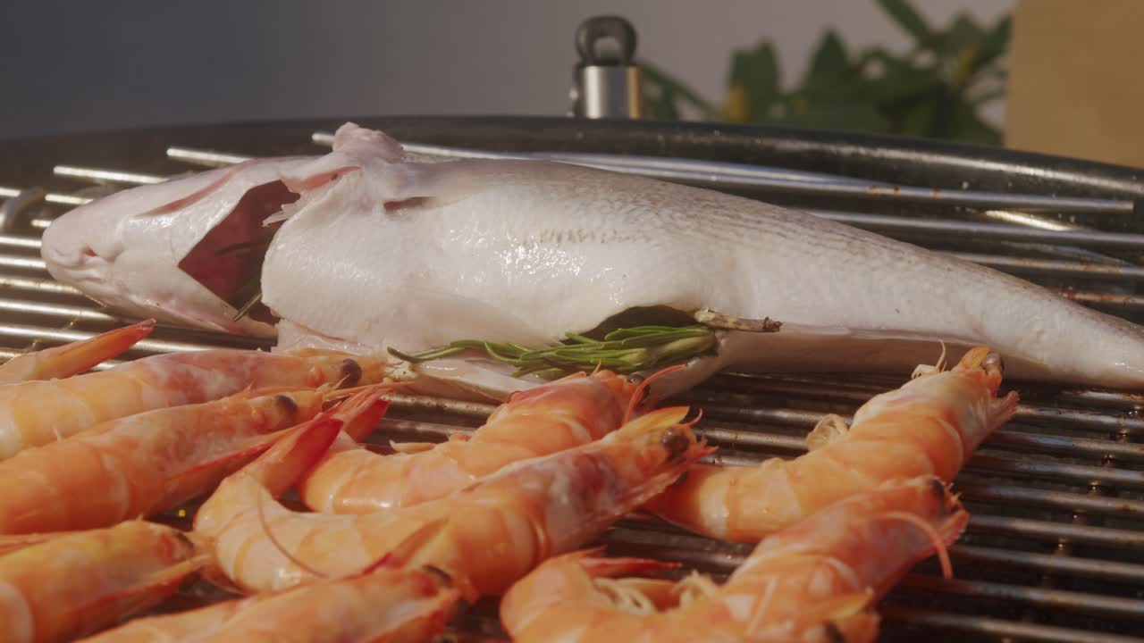 Grilled Fish and Shrimp