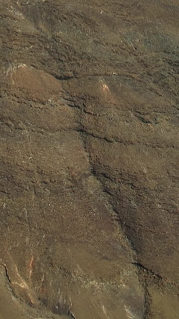 Texture di antica colata lavica vista dall'alto