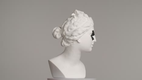 blindfolded classical bust