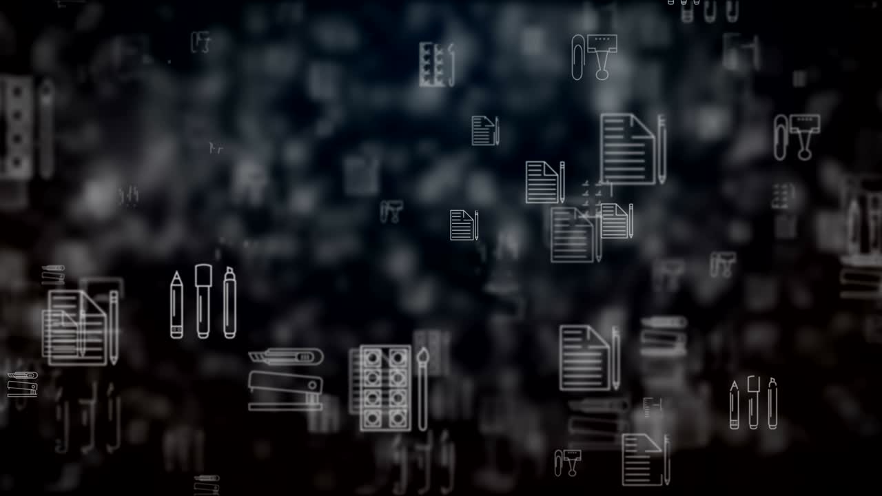 se mueve el bucle de los iconos de la oficina