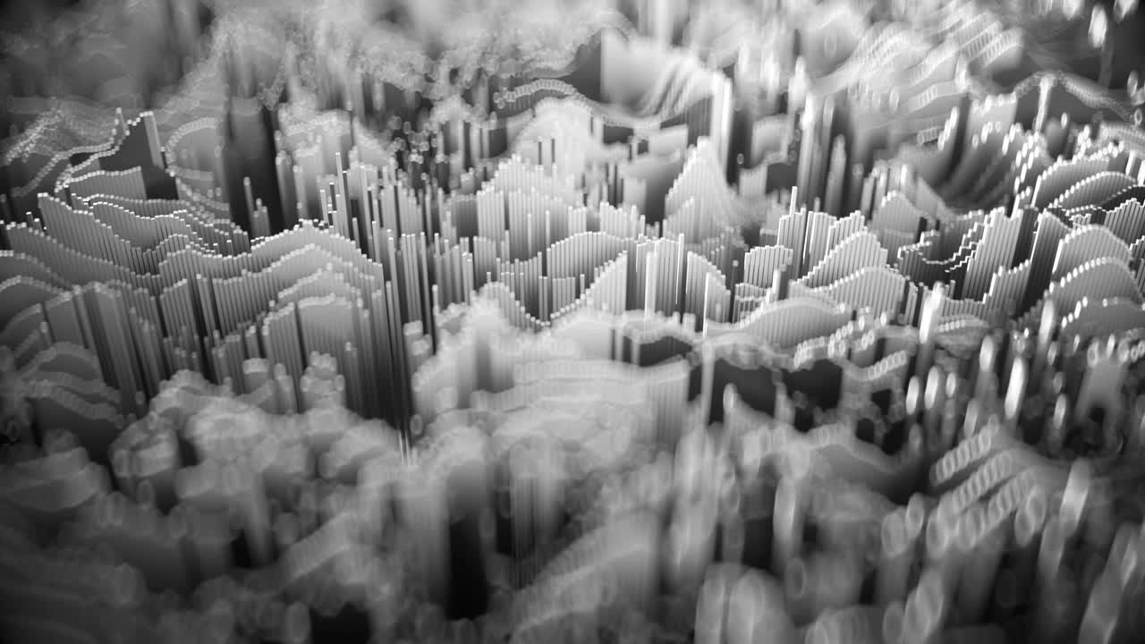 4k 추상 토포그래픽 파형