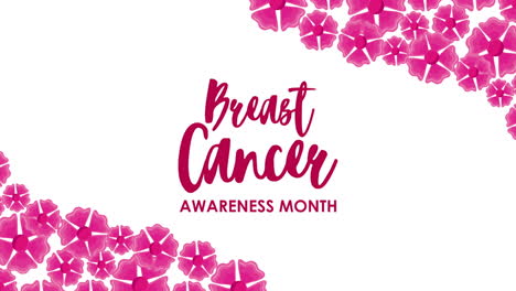 breast cancer awareness month lettering