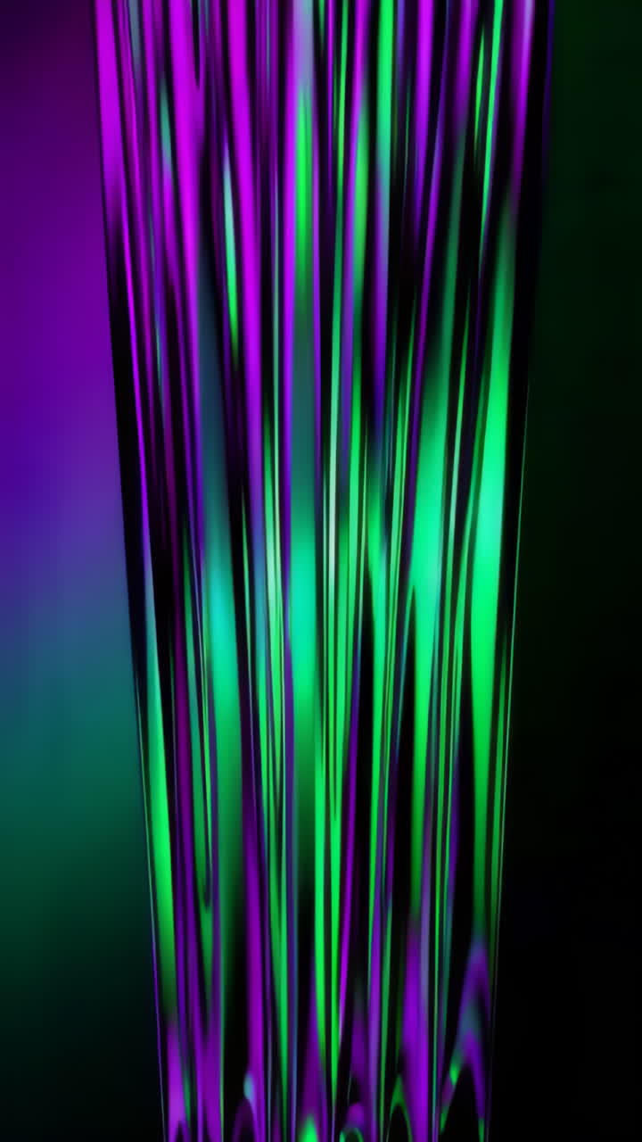 Vibrant Abstract Neon Liquid Waves