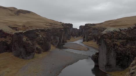 Cinematic-aerial-fly-through-of-stunning-Icelandic-canyon