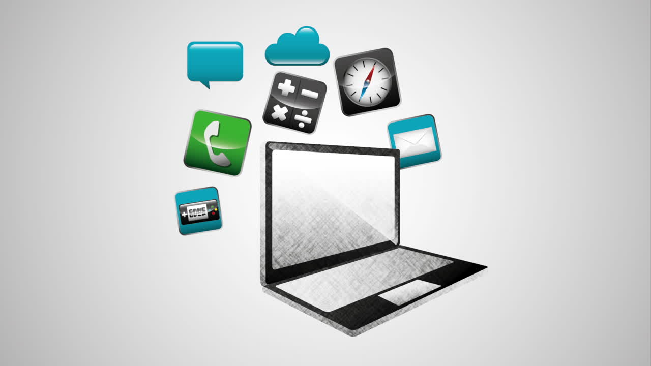 big data technology with laptop