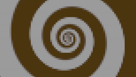 mesmerizing clockwise spiral of brown and white shades