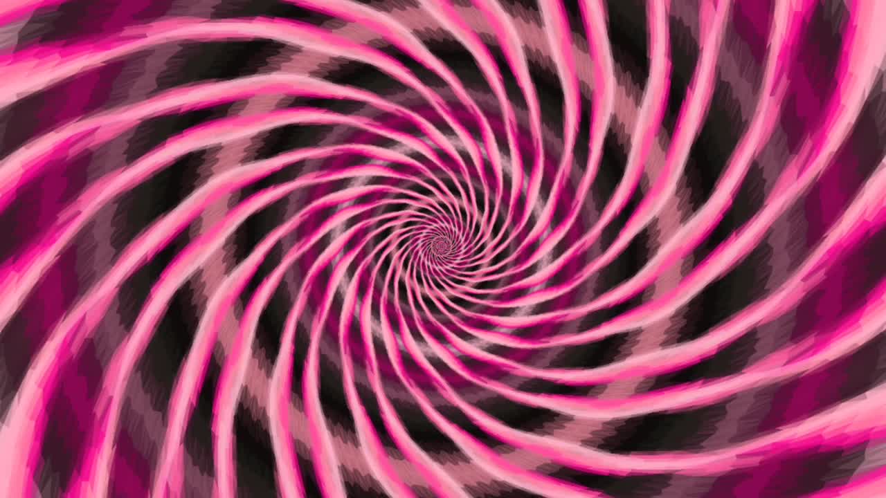 Rotation or spiral movement of lines in pink