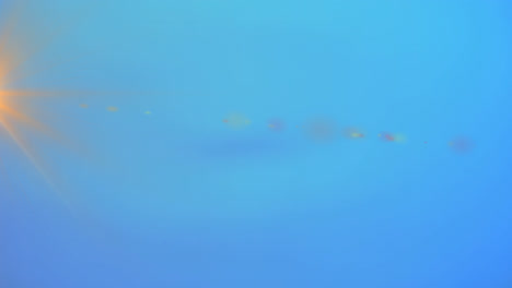 animación de puntos de luz sobre la gota de agua