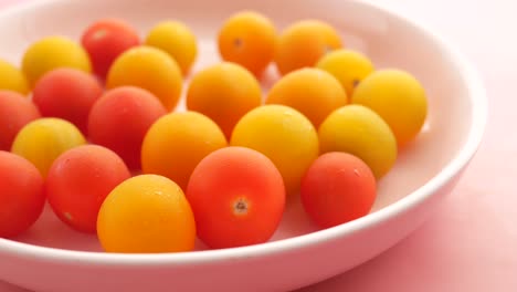 colorful cherry tomatoes on a plate