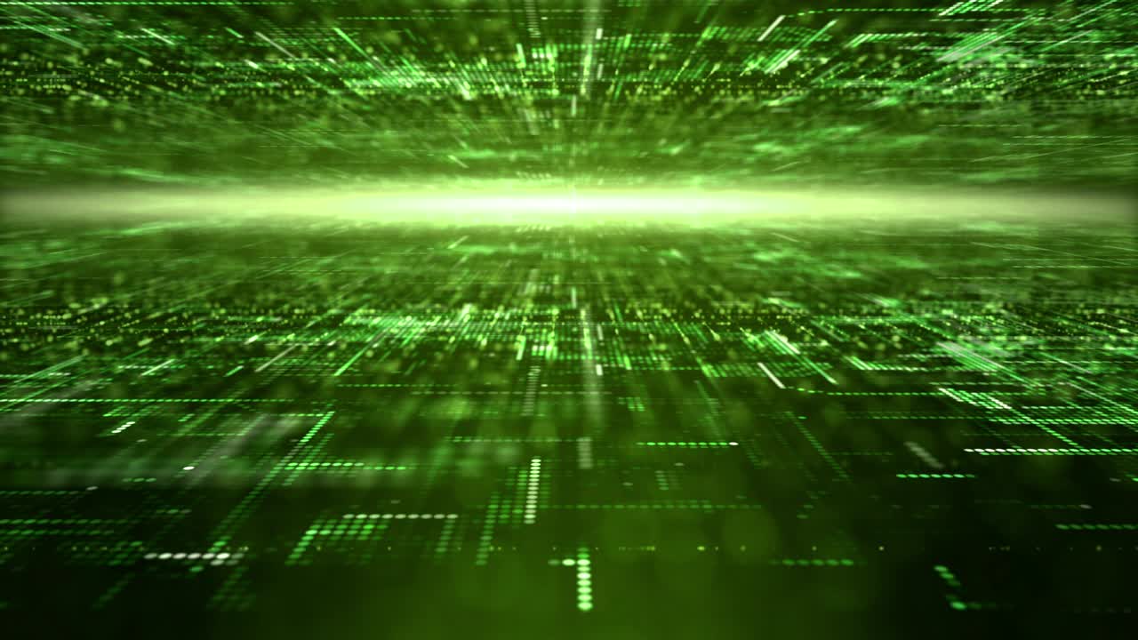 Futuristic Digital Abstract Particles Grid