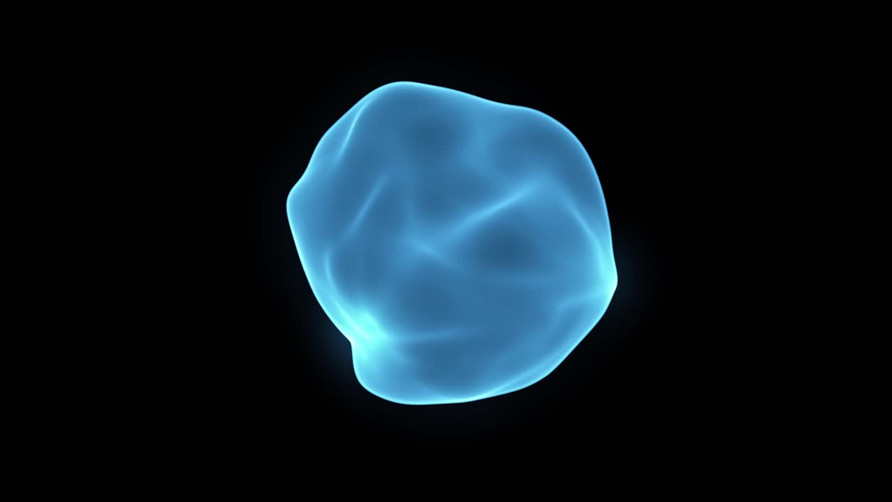 추상적인 빛나는 파란색 모양